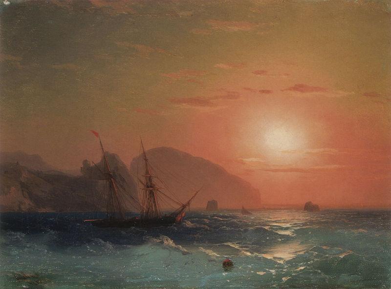 Ivan Aivazovsky View Of The Ayu Dag Crimea oil painting image
